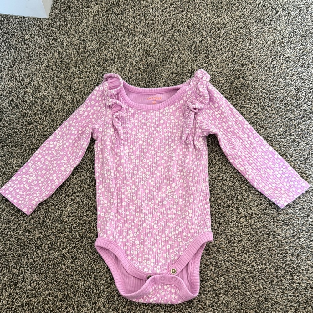 Cat & Jack Pink Long Sleeve Bodysuit